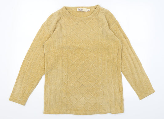 EWM Womens Yellow   Pullover Jumper Size S