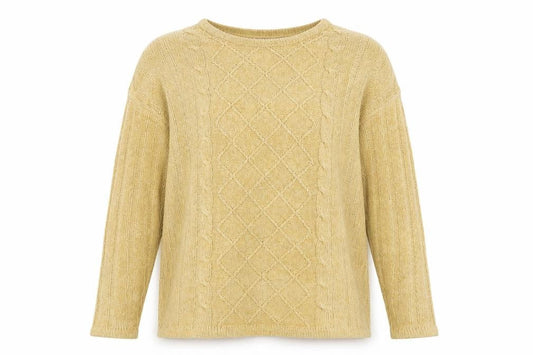 EWM Womens Yellow   Pullover Jumper Size S