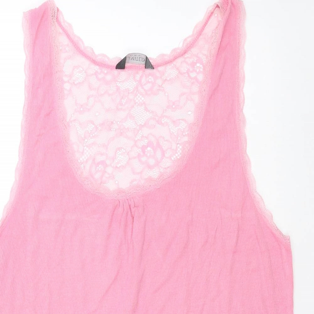 Limited Collection Womens Pink   Basic Tank Size 16