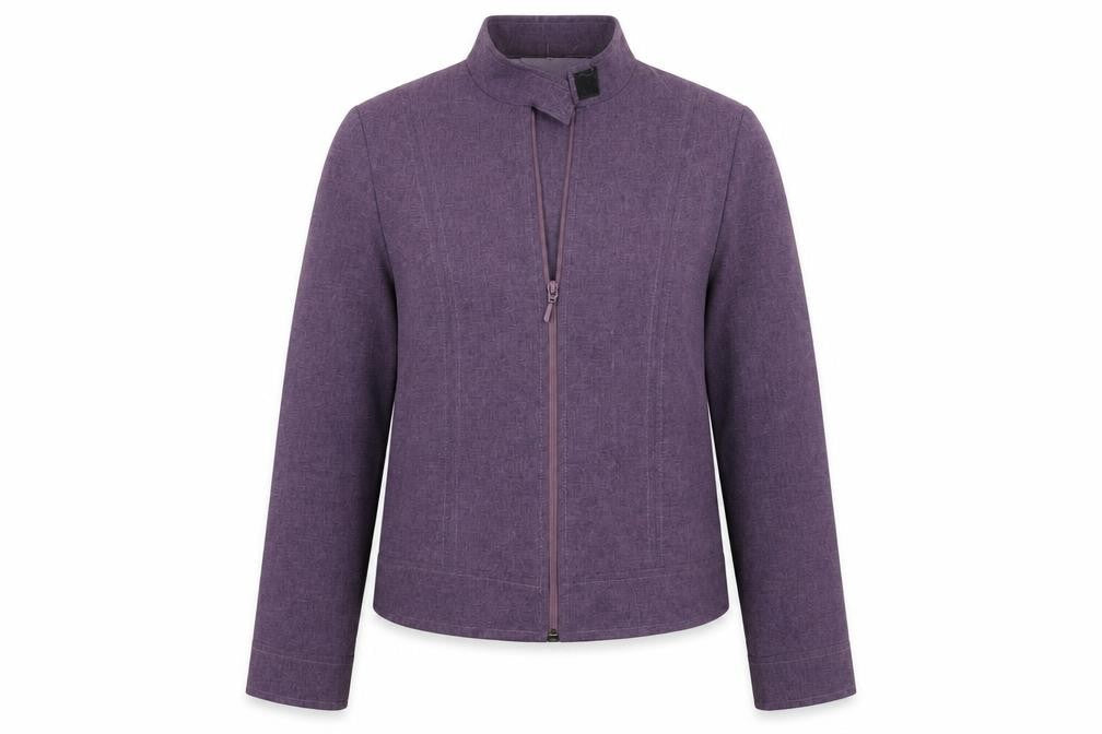 Essentials Womens Purple   Jacket Suit Jacket Size 10
