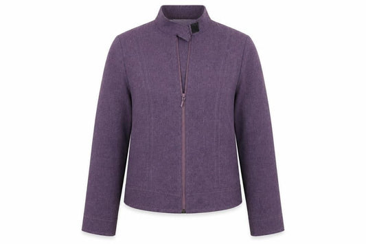 Essentials Womens Purple   Jacket Suit Jacket Size 10