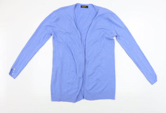 Paris Womens Blue   Cardigan Jumper Size L