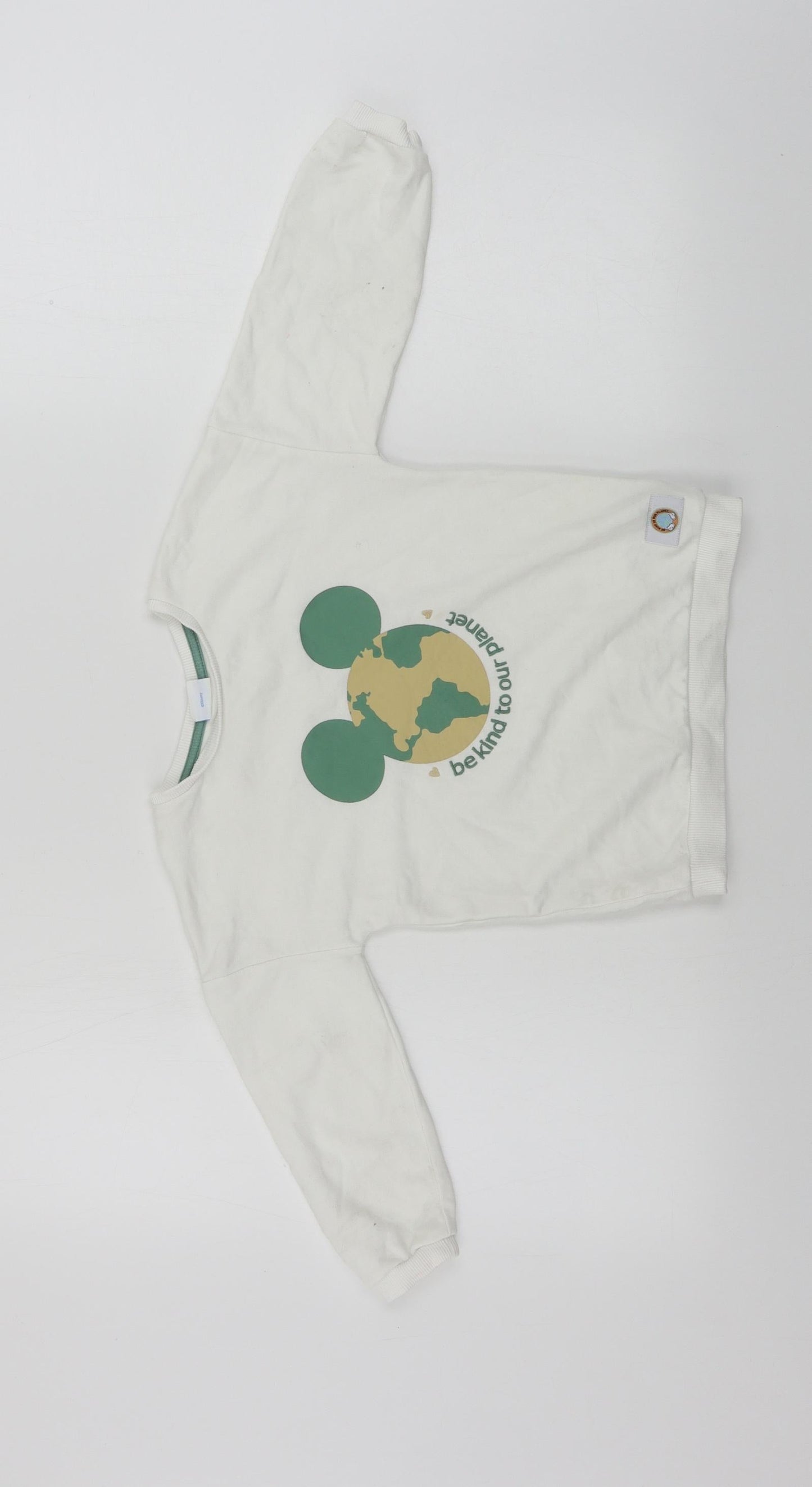 Disney  Girls White   Pullover Jumper Size 4-5 Years