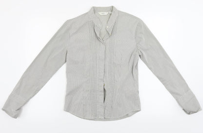 Next  Womens Grey Check  Basic Button-Up Size 10
