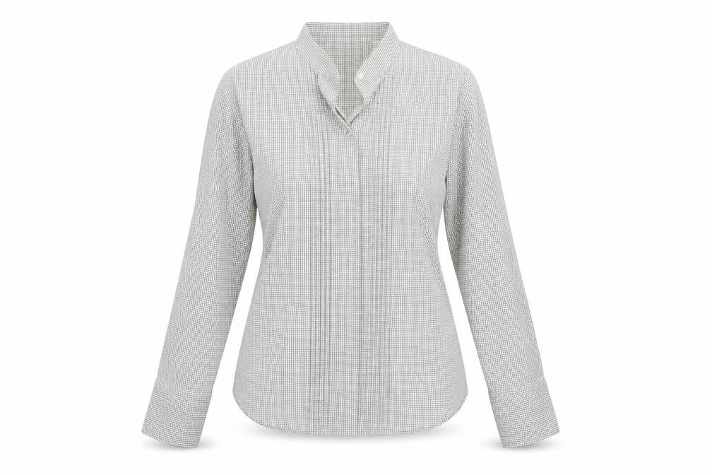NEXT  Womens Grey Check  Basic Button-Up Size 10