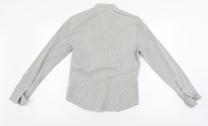 Next  Womens Grey Check  Basic Button-Up Size 10