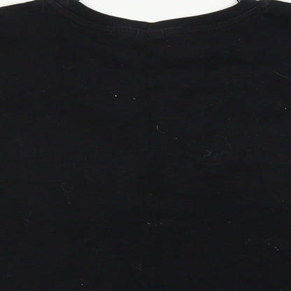 H&M  Womens Black   Basic T-Shirt Size L
