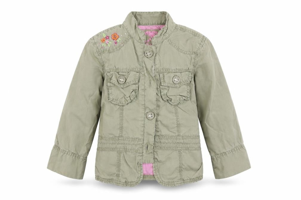Cherokee  Girls Beige   Basic Button-Up Size 5-6 Years