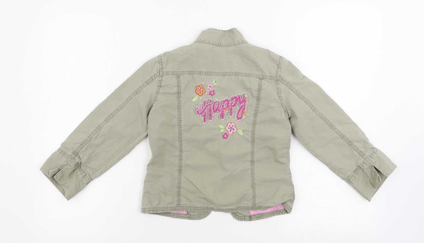 Cherokee  Girls Beige   Basic Button-Up Size 5-6 Years