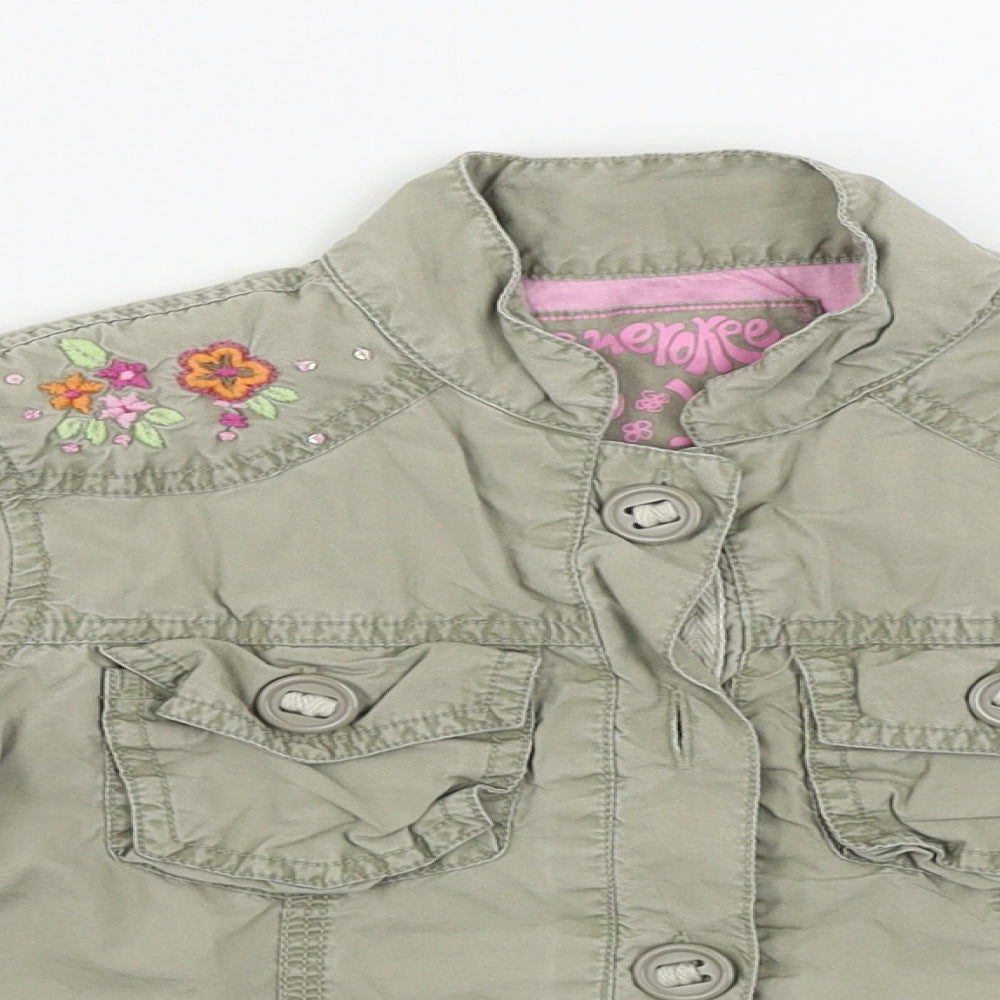 Cherokee  Girls Beige   Basic Button-Up Size 5-6 Years
