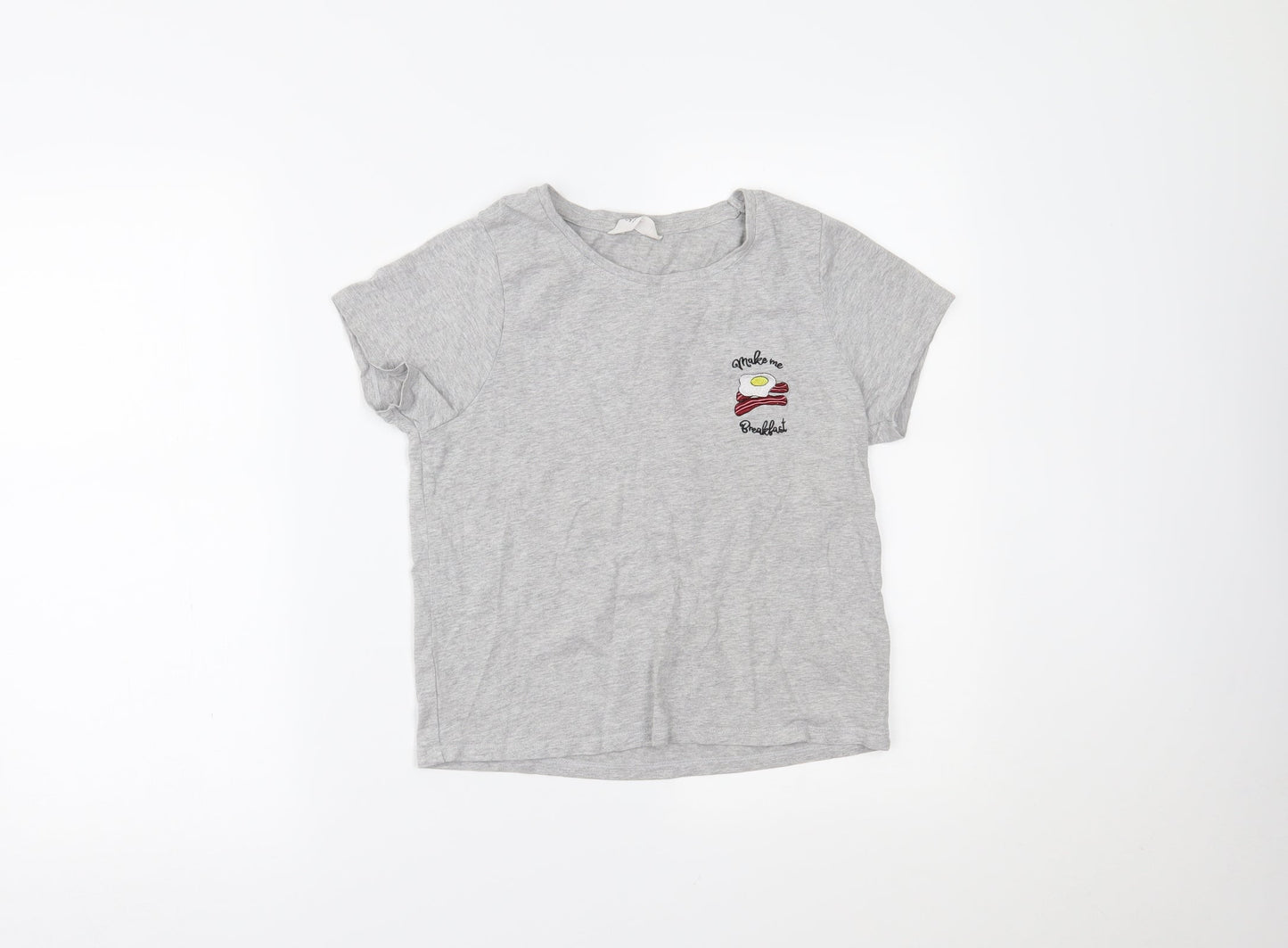 Boux Avenue Womens Grey   Basic T-Shirt Size 8