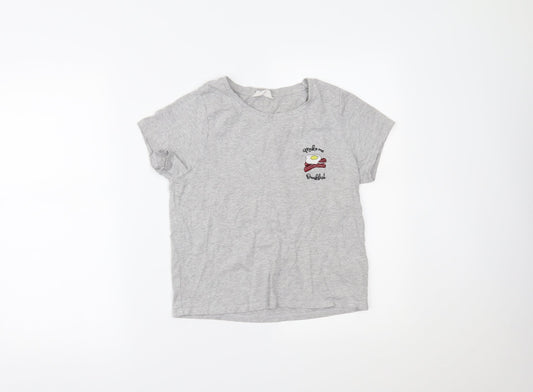 Boux Avenue Womens Grey   Basic T-Shirt Size 8