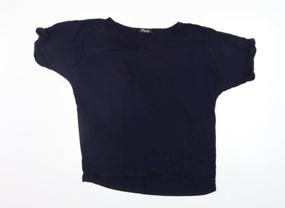 Brezza Womens Blue   Basic T-Shirt Size 16