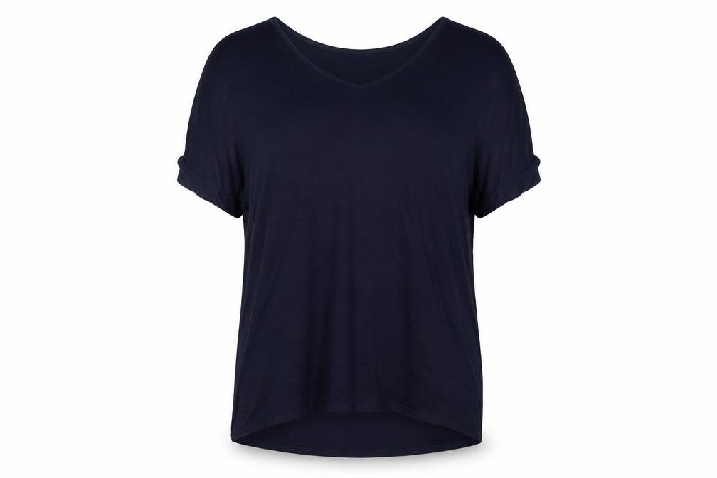 Brezza Womens Blue   Basic T-Shirt Size 16