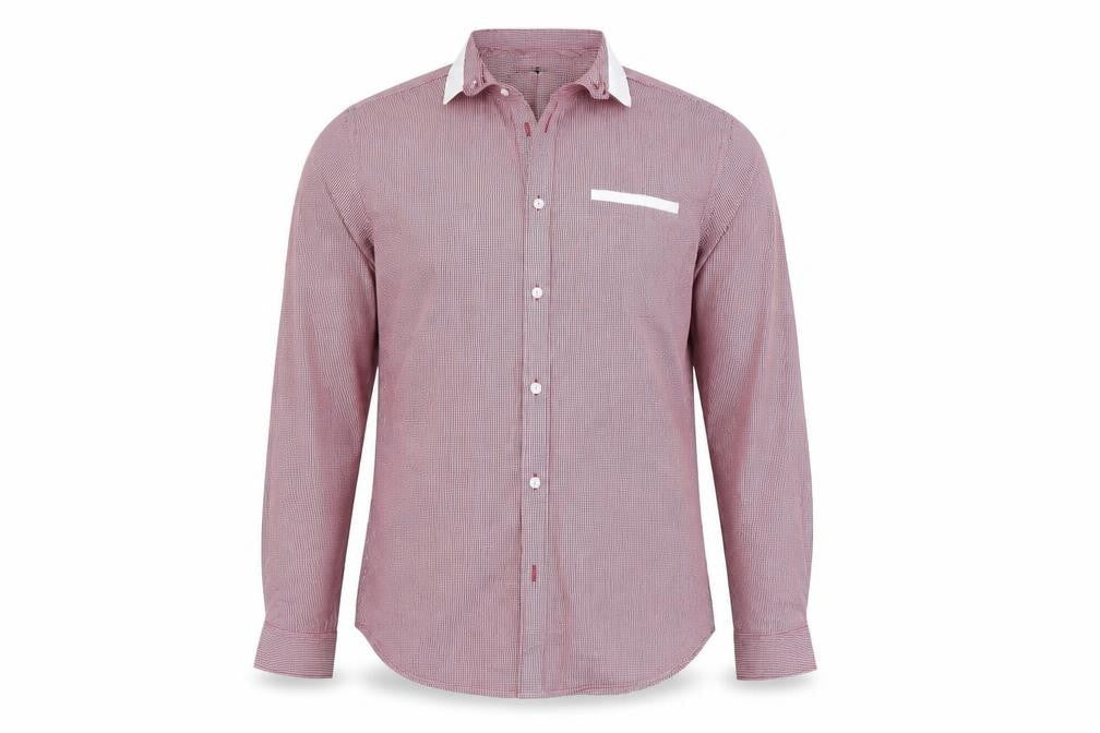 Cedarwood State Mens Red Geometric Button-Up Size 15.5