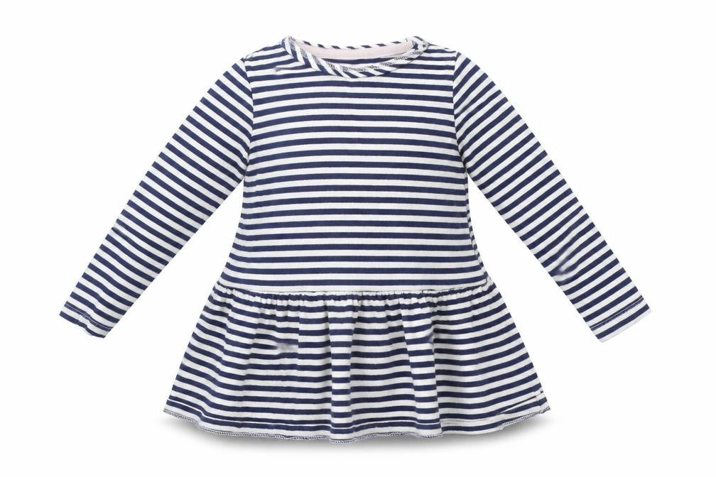F&F Boys Blue Striped  T-Shirt Dress  Size 18-24 Months