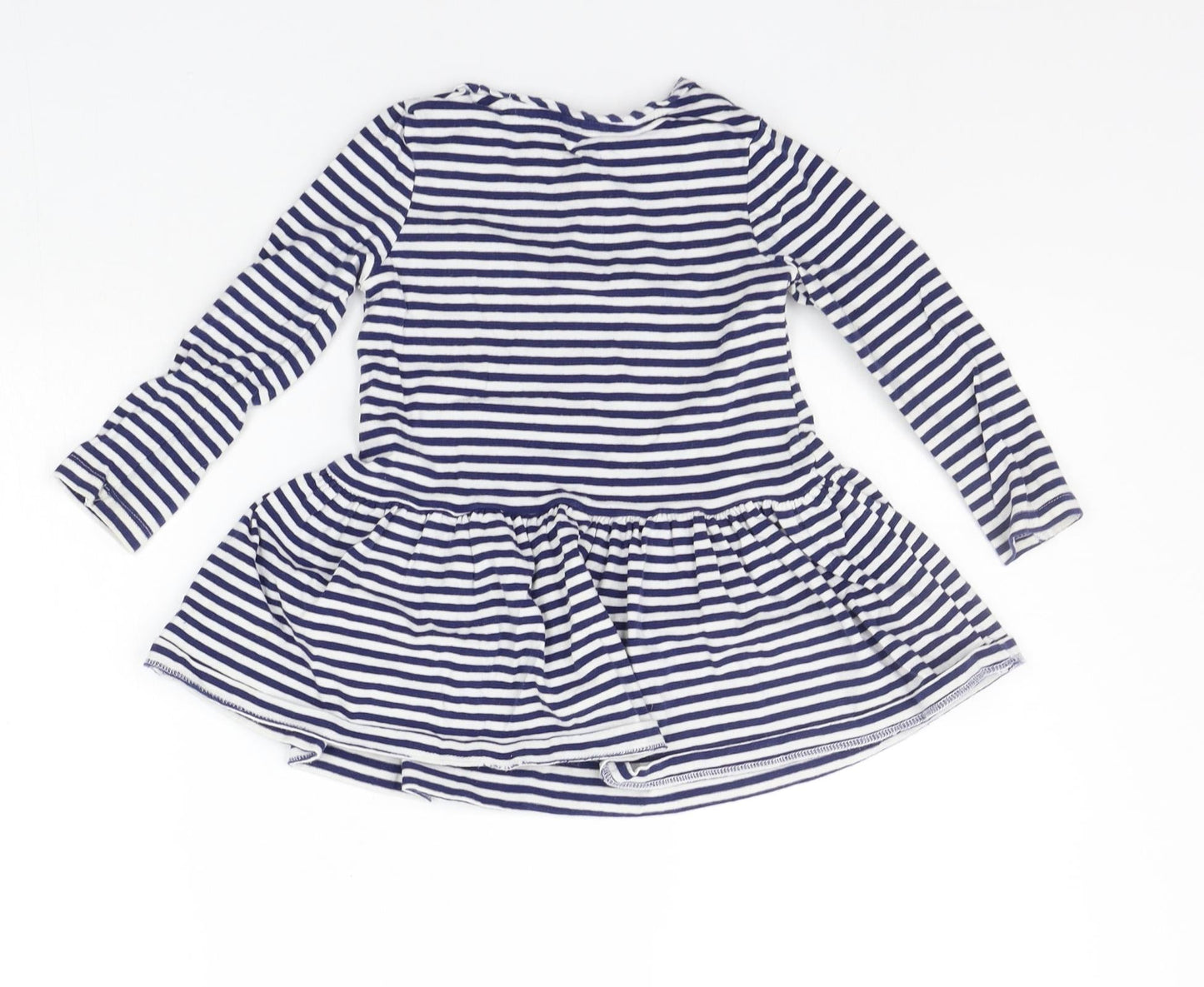 F&F Boys Blue Striped  T-Shirt Dress  Size 18-24 Months