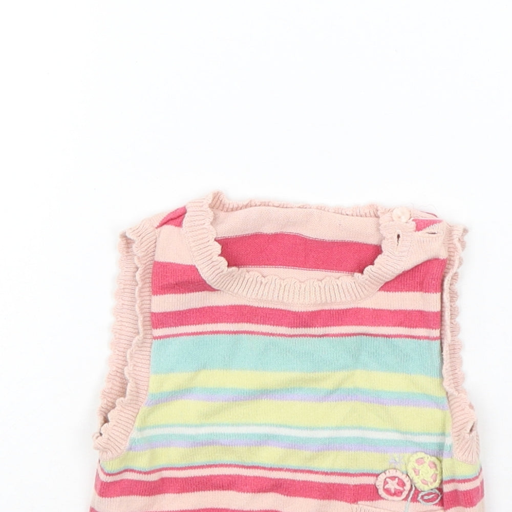 George Baby Multicoloured Striped  Pullover Jumper Size 6-9 Months
