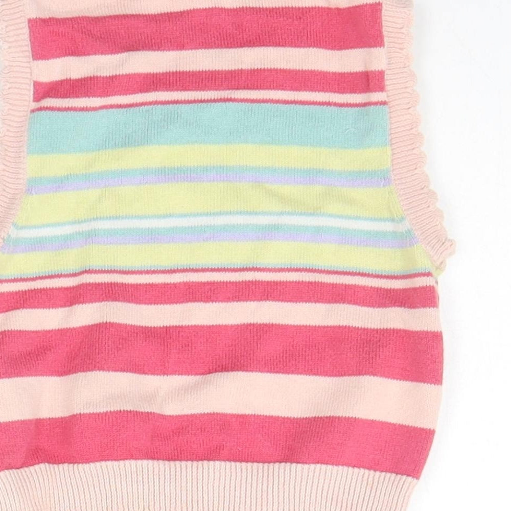 George Baby Multicoloured Striped  Pullover Jumper Size 6-9 Months