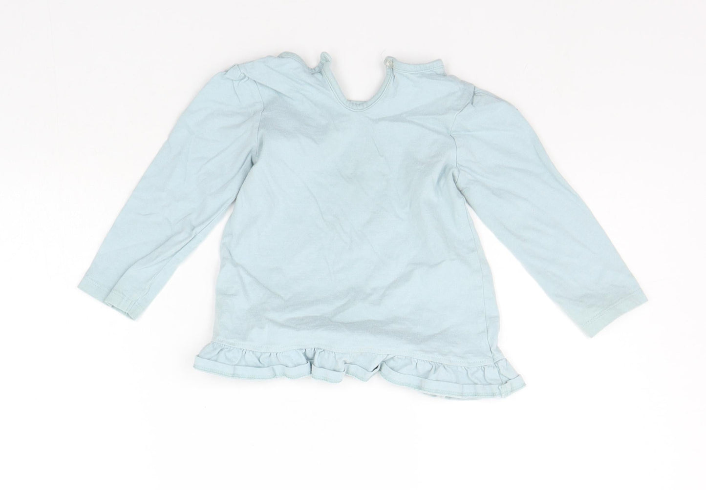 George Baby Blue   Basic T-Shirt Size 12-18 Months  - details on chest