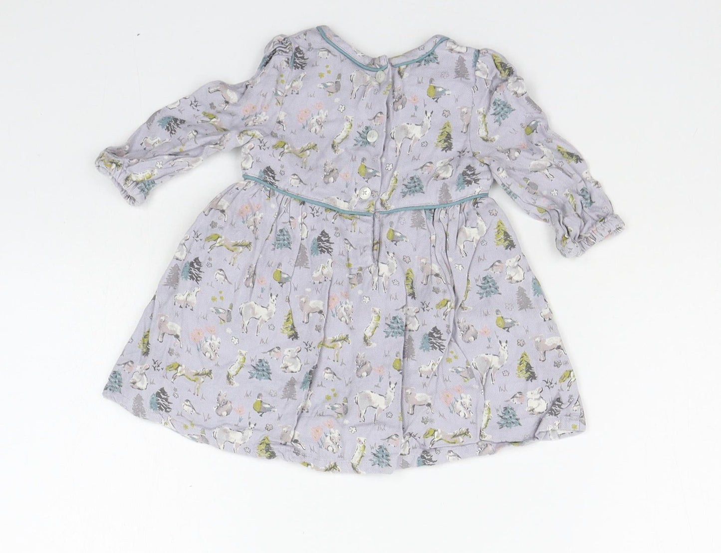 Monsoon Baby Blue Geometric  A-Line  Size 0-3 Months