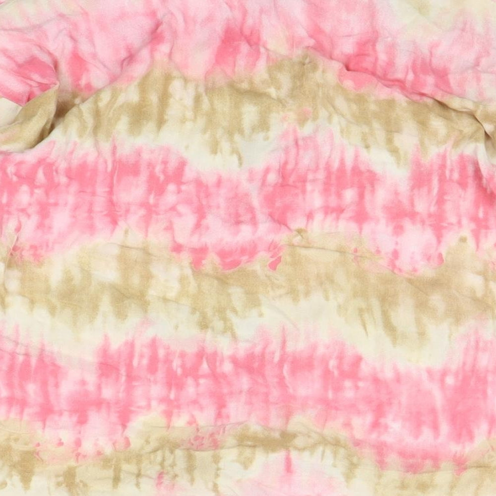 I SAW IT FIRST Womens Multicoloured Geometric  Basic Button-Up Size 8