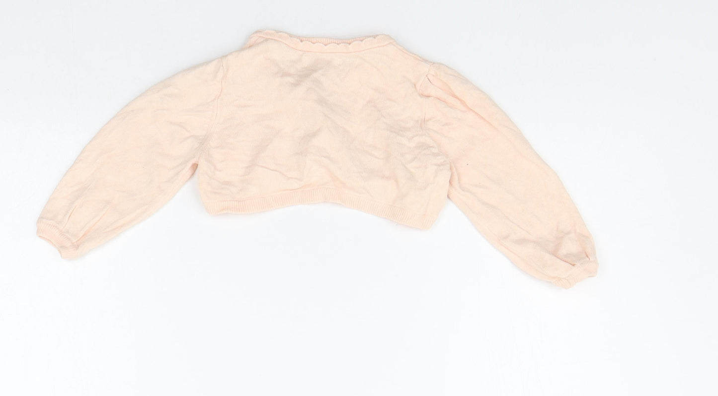 Butterfly Baby Beige   Cardigan Jumper Size 9-12 Months