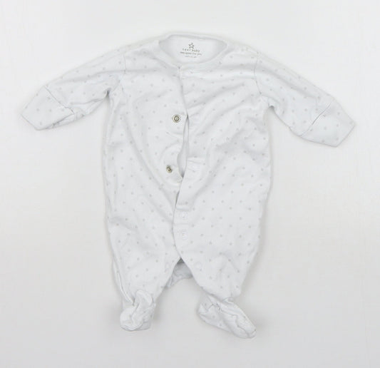 NEXT Baby White Geometric  Babygrow One-Piece Size Newborn
