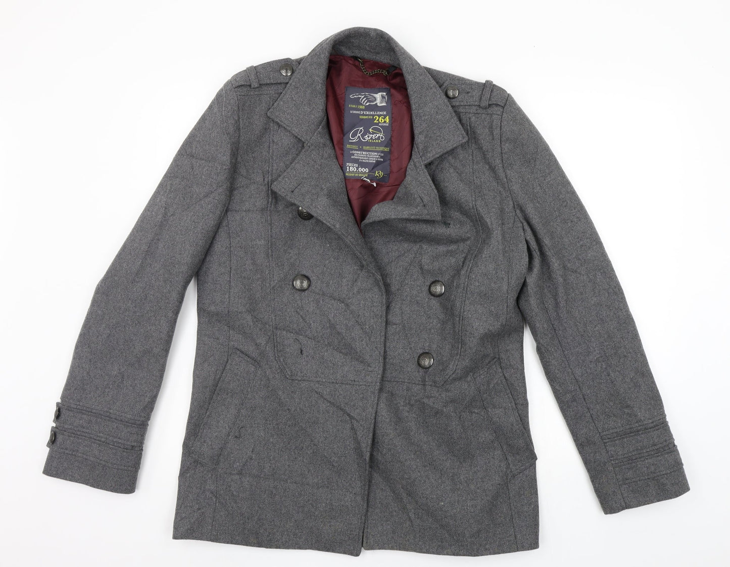 River Island Womens Grey   Jacket Coat Size S