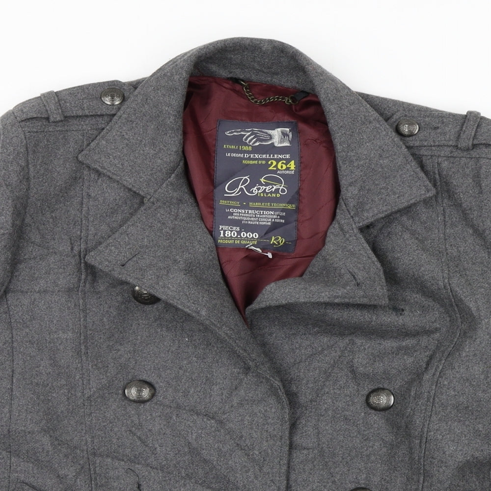 River Island Womens Grey   Jacket Coat Size S