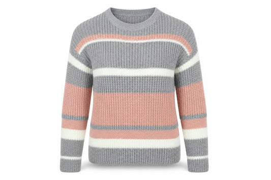 Select Womens Green Striped  Pullover Jumper Size S