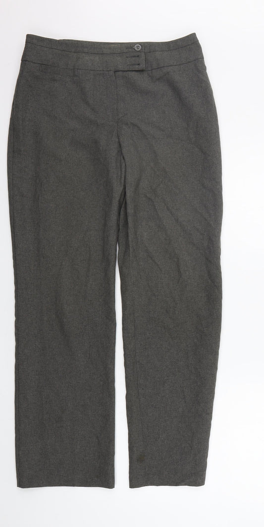 Marks and Spencer Womens Grey   Trousers  Size 12 L27 in