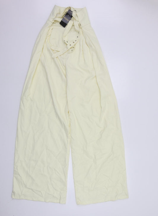 Misspap Womens Yellow   Trousers  Size 10 L33 in