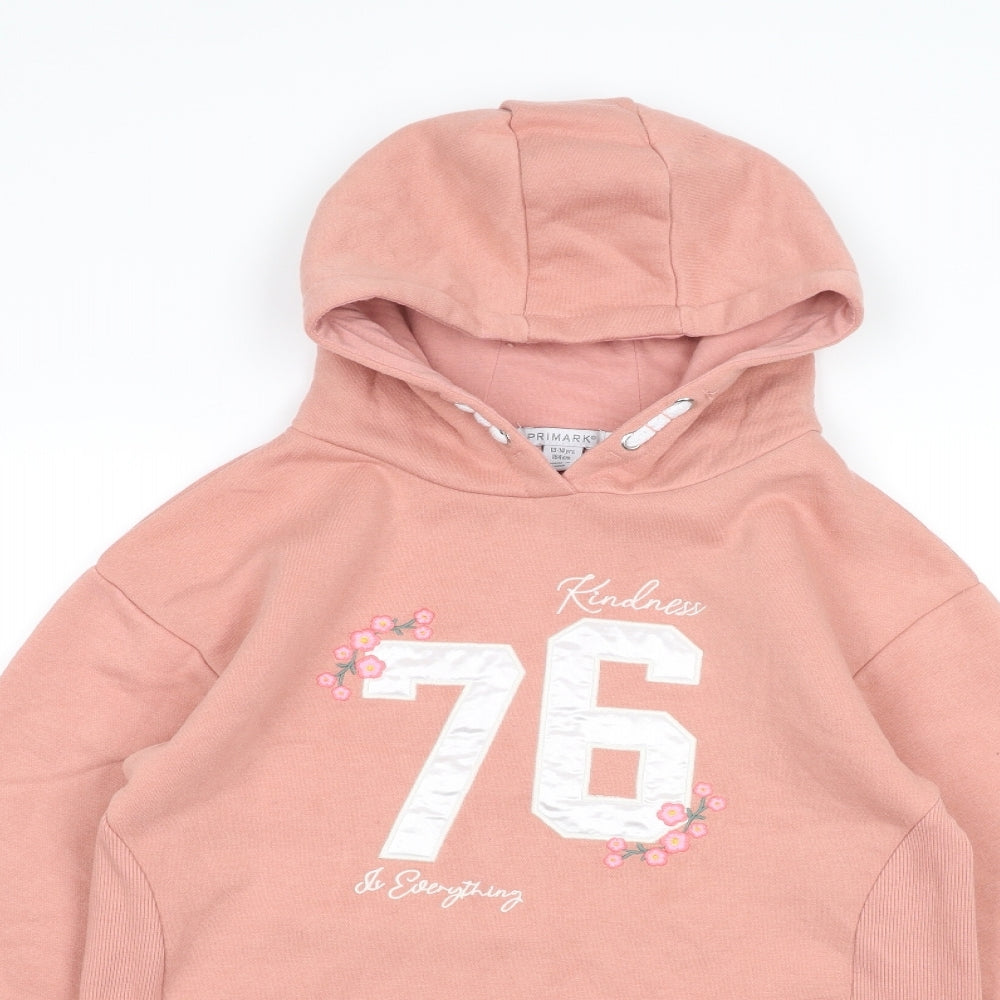 Primark Girls Pink   Pullover Hoodie Size 13-14 Years