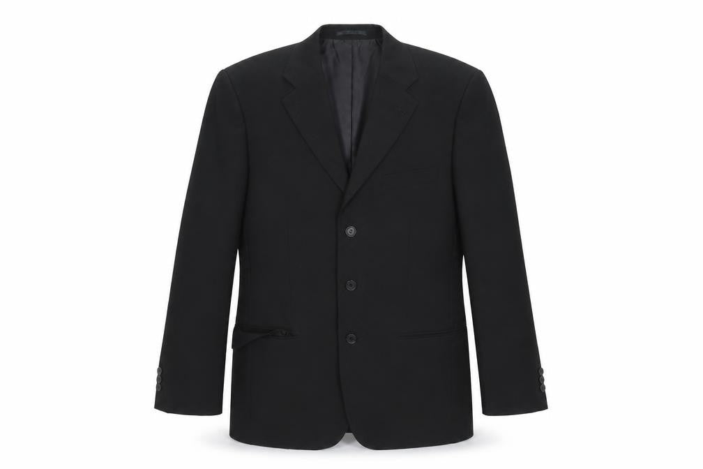 George Mens Black   Jacket Suit Jacket Size 38