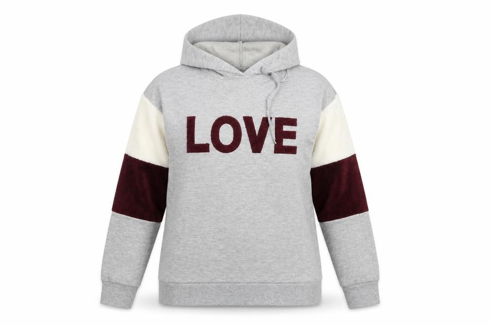 Select Womens Grey   Pullover Hoodie Size 12