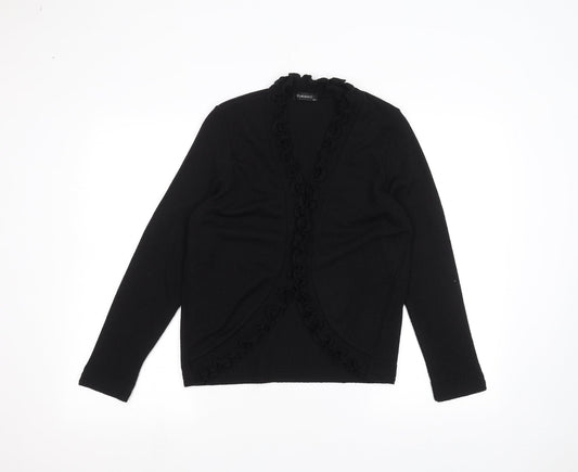 Claudia Ciuti Womens Black   Cape Jumper Size M