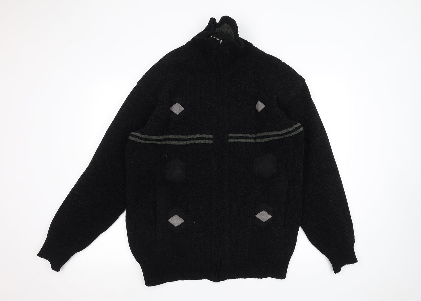 Heritage Womens Black   Full Zip Jumper Size 2XL