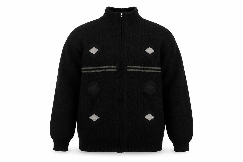 Heritage Womens Black   Full Zip Jumper Size 2XL