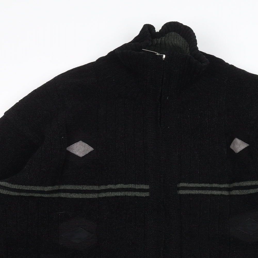 Heritage Womens Black   Full Zip Jumper Size 2XL