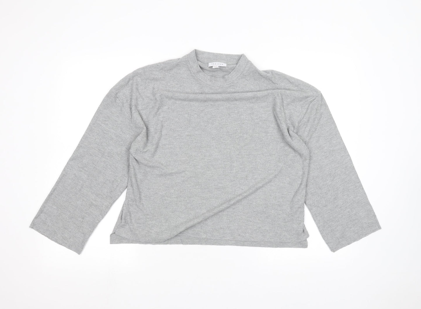 Topshop Womens Grey   Basic T-Shirt Size 6