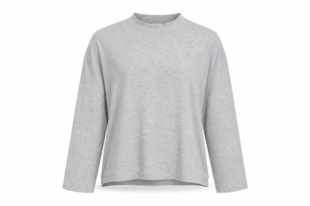 Topshop Womens Grey   Basic T-Shirt Size 6