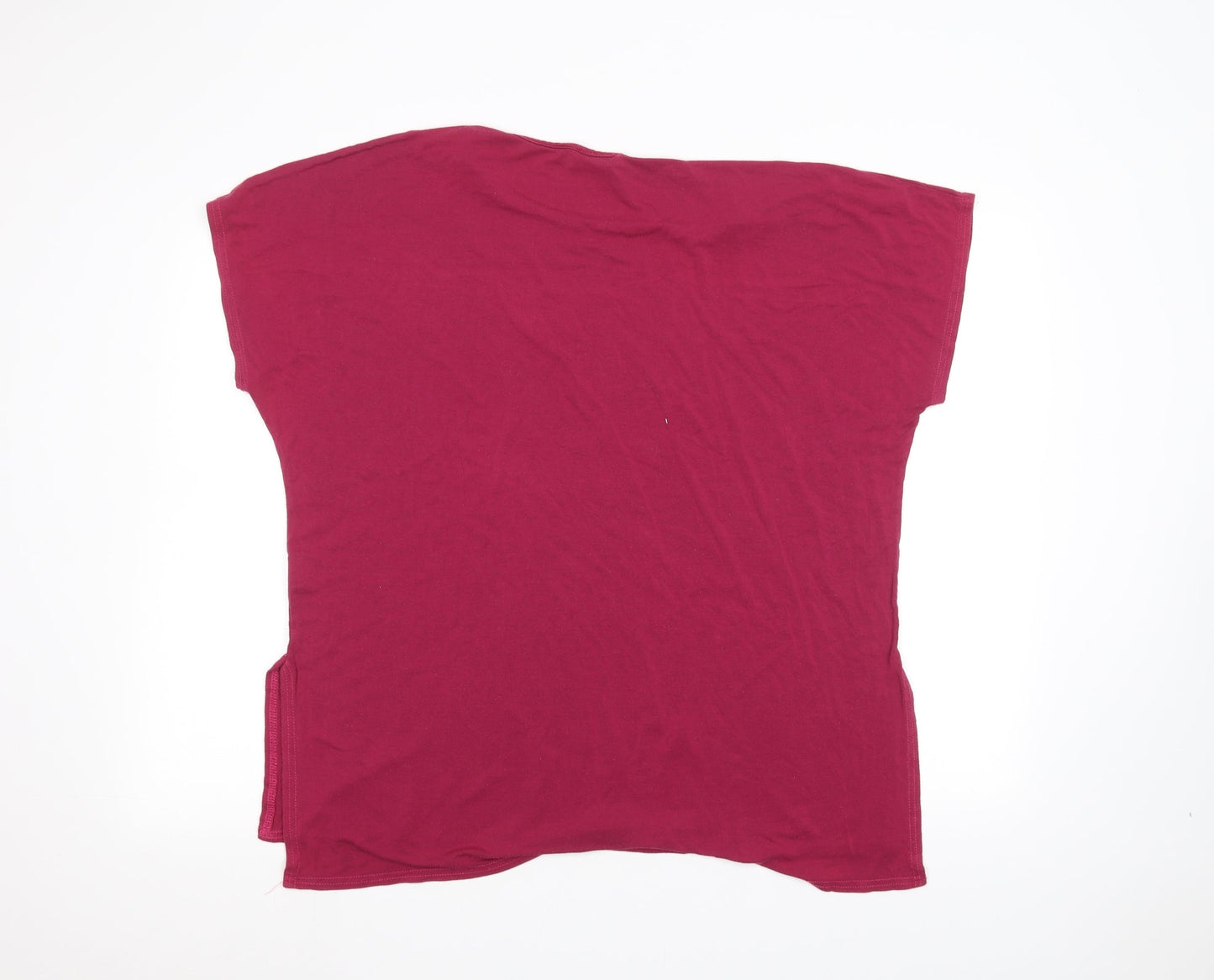 emilia  Womens Pink   Basic T-Shirt Size XL