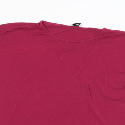 emilia  Womens Pink   Basic T-Shirt Size XL