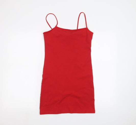 H&M Womens Red   Basic Blouse Size M