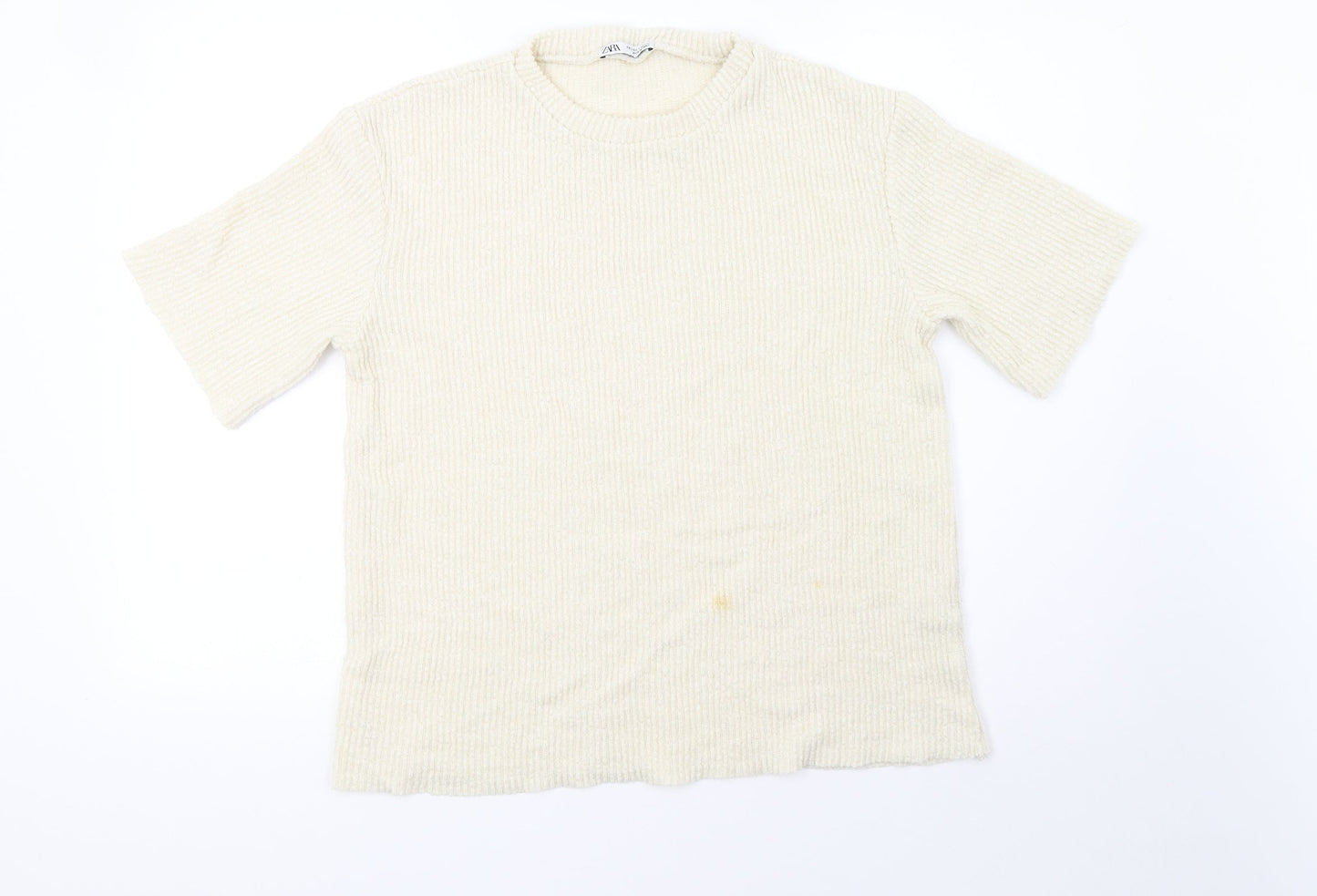 Zara Womens Beige   Pullover Sweatshirt Size M