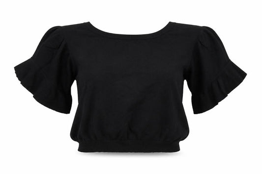 NEXT Womens Black   Cropped T-Shirt Size 12