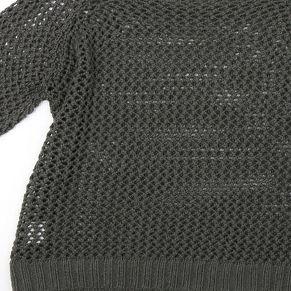 INTOWN Womens Green  Knit Pullover Sweatshirt Size S