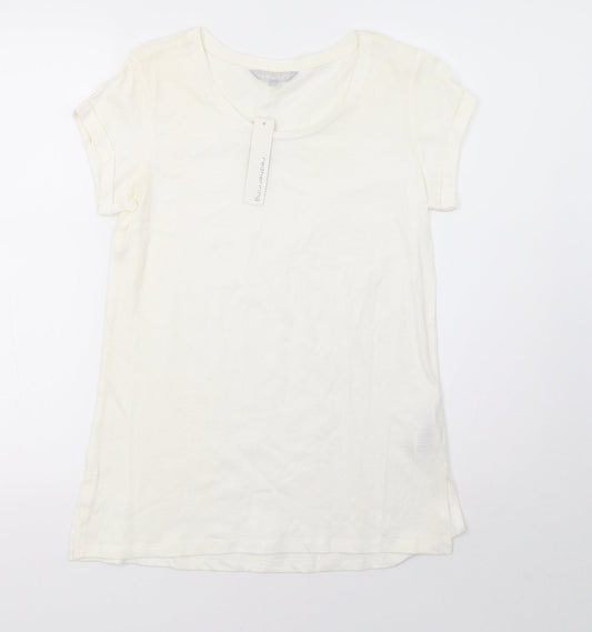 Red Herring Womens White   Basic T-Shirt Size 10