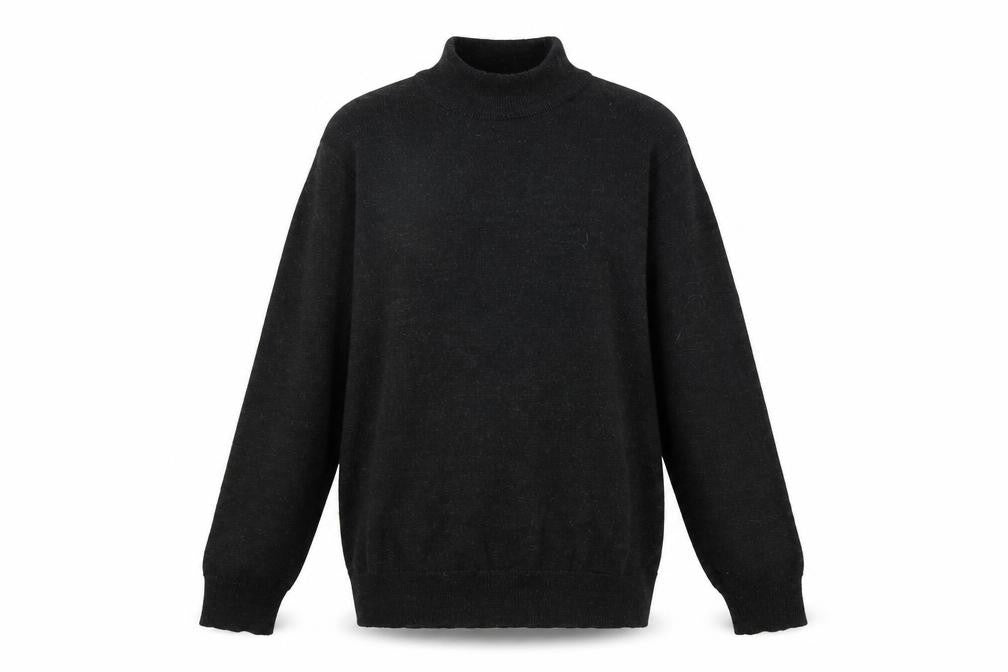 Preworn Womens Grey  Knit Pullover Sweatshirt Size 8